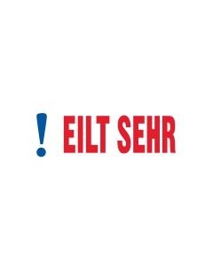 Lagertext "Eilt sehr"