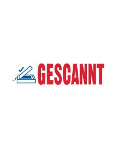 Lagertext "Gescannt"